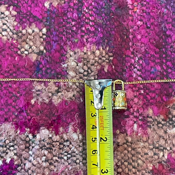 Elegant Gold Necklace with Colorful Pendant - Picture 11 of 11